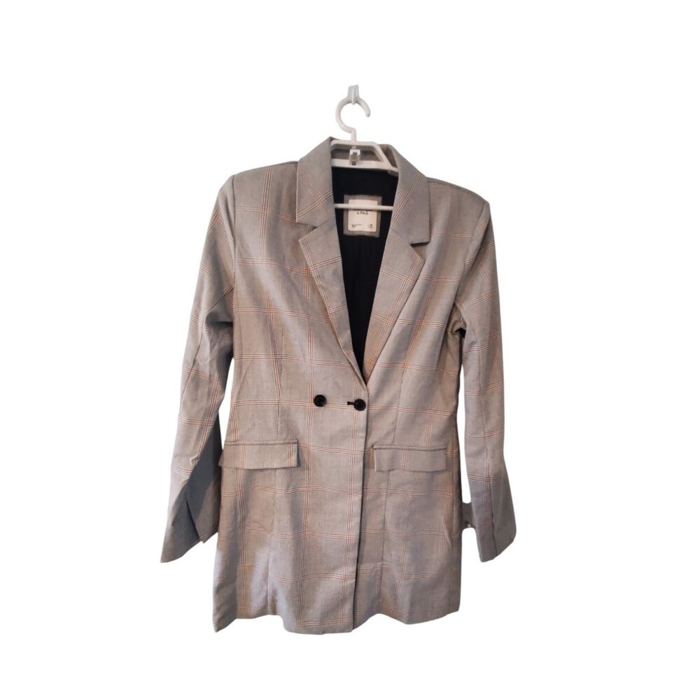 Abercrombie & Fitch Blazer mini dress womens medium gray plaid